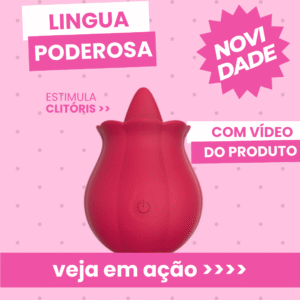 [PRODUTO TESTE 1] Vibrador com Estimulador de Clitóris em Formato de Língua